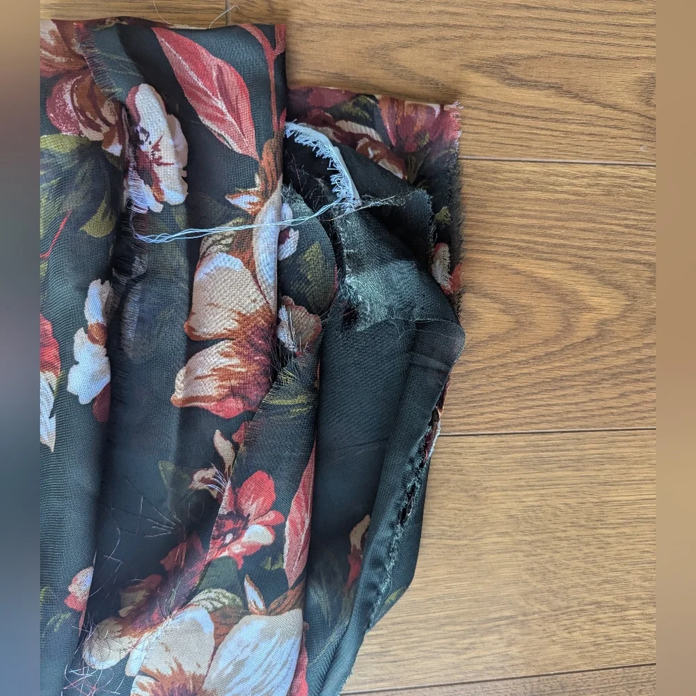 N/A floral chiffon